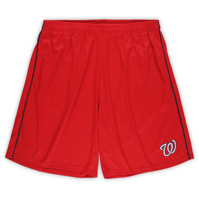 Shop Profile Red Washington Nationals Big & Tall Mesh Shorts In Navy