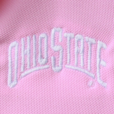 Shop Garb Girls Toddler  Pink Ohio State Buckeyes Caroline Cap Sleeve Polo Dress