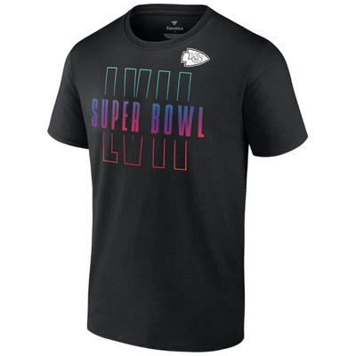 Shop Fanatics Branded Black Kansas City Chiefs Super Bowl Lvii Open Sky Big & Tall T-shirt