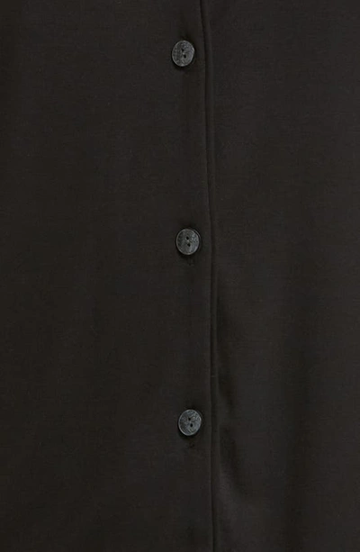 Shop Natori Feathers Lace Trim Jersey Pajamas In Black