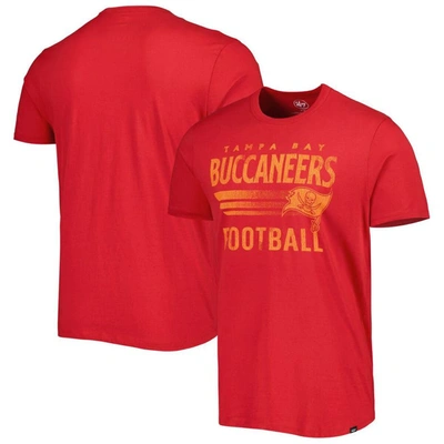 Shop 47 ' Red Tampa Bay Buccaneers Wordmark Rider Franklin T-shirt