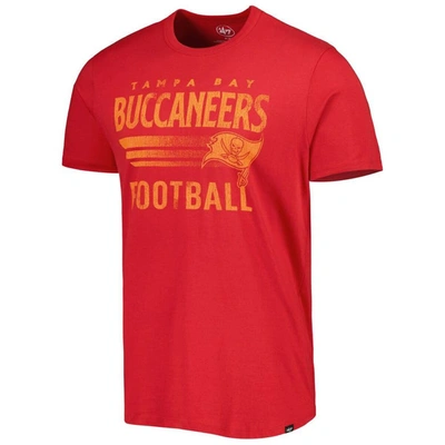 Shop 47 ' Red Tampa Bay Buccaneers Wordmark Rider Franklin T-shirt