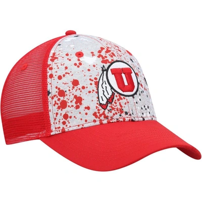 Shop Colosseum Gray/red Utah Utes Love Fern Trucker Snapback Hat