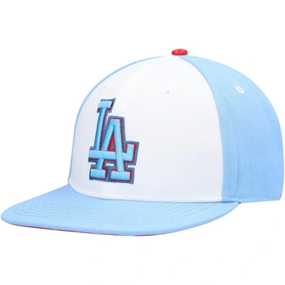 Shop Pro Standard White/light Blue Los Angeles Dodgers Blue Raspberry Ice Cream Drip Snapback Hat
