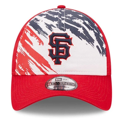 Shop New Era Red San Francisco Giants 2022 4th Of July 9twenty Adjustable Hat
