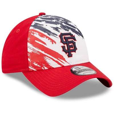 Shop New Era Red San Francisco Giants 2022 4th Of July 9twenty Adjustable Hat