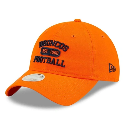 Shop New Era Orange Denver Broncos Formed 9twenty Adjustable Hat