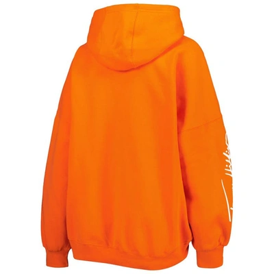 Shop Tommy Hilfiger Orange Denver Broncos Becca Drop Shoulder Pullover Hoodie