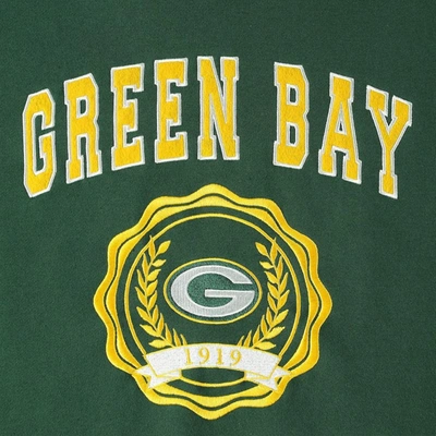 Shop Tommy Hilfiger Green Green Bay Packers Becca Drop Shoulder Pullover Hoodie