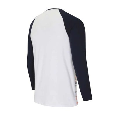 Shop Concepts Sport White/navy Denver Broncos Tinsel Raglan Long Sleeve T-shirt & Pants Sleep Set