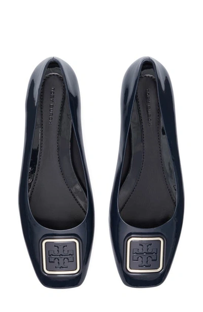 Shop Tory Burch Georgia Square Toe Ballet Flat In Perfect Navy