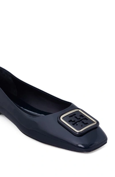 Shop Tory Burch Georgia Square Toe Ballet Flat In Perfect Navy