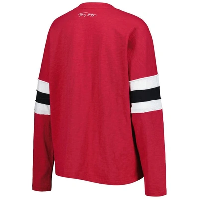 Shop Tommy Hilfiger Cardinal Arizona Cardinals Justine Long Sleeve Tunic T-shirt