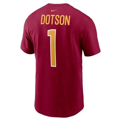 Shop Nike Jahan Dotson Burgundy Washington Commanders Player Name & Number T-shirt