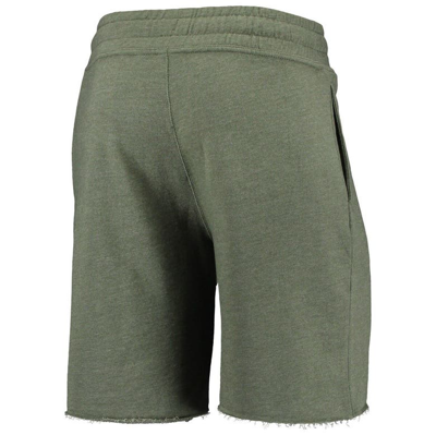 Shop Concepts Sport Heathered Olive Milwaukee Brewers Mainstream Tri-blend Shorts In Green
