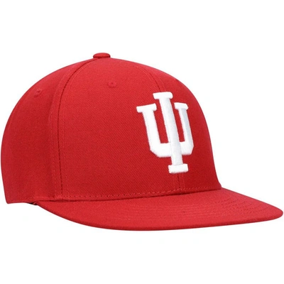 Shop Top Of The World Crimson Indiana Hoosiers Team Color Fitted Hat