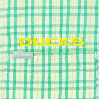 Shop Columbia Green Oregon Ducks Rapid Rivers Logo Button-down Shirt