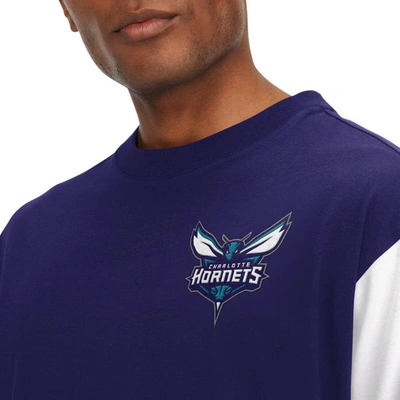 Shop Tommy Jeans Purple Charlotte Hornets Richie Color Block Long Sleeve T-shirt
