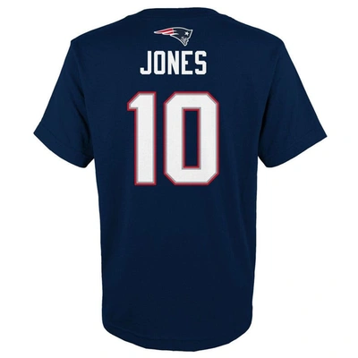Shop Outerstuff Youth Mac Jones Navy New England Patriots Mainliner Name & Number T-shirt