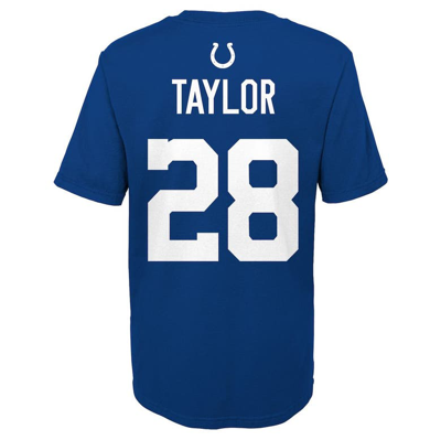 Shop Outerstuff Youth Jonathan Taylor Royal Indianapolis Colts Mainliner Player Name & Number T-shirt