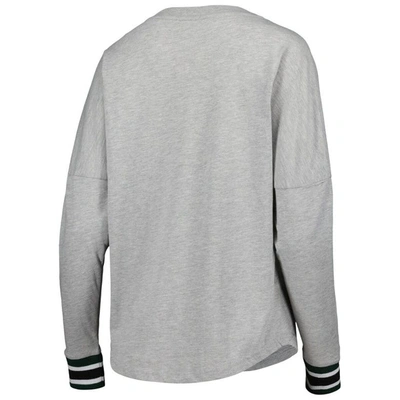 Shop Colosseum Heathered Gray Michigan State Spartans Andy Long Sleeve T-shirt In Heather Gray