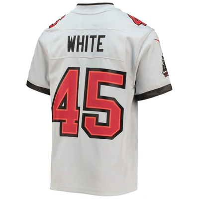 Shop Nike Youth  Devin White Gray Tampa Bay Buccaneers Inverted Team Game Jersey
