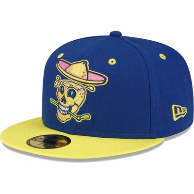 Shop New Era Blue Lynchburg Hillcats Copa De La Diversion 59fifty Fitted Hat