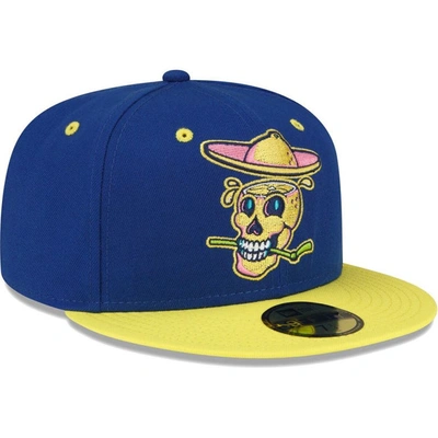 Shop New Era Blue Lynchburg Hillcats Copa De La Diversion 59fifty Fitted Hat