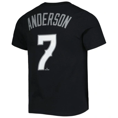 Shop Nike Preschool  Tim Anderson Black Chicago White Sox City Connect Name & Number T-shirt