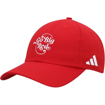 Shop Adidas Originals Adidas Scarlet Nebraska Huskers Slouch Adjustable Hat