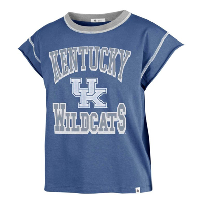 Shop 47 ' Royal Kentucky Wildcats Sound Up Maya Cutoff T-shirt