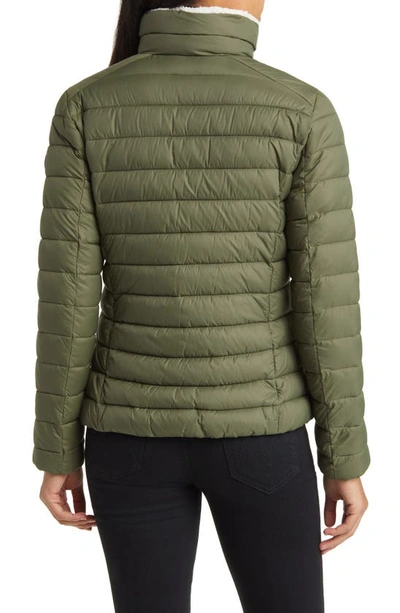 Save The Duck Camilla Puffer Jacket In Laurel Green