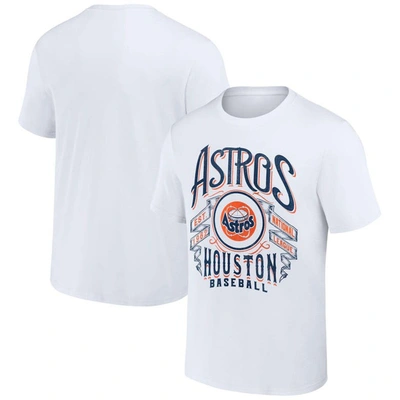 Shop Darius Rucker Collection By Fanatics White Houston Astros Distressed Rock T-shirt