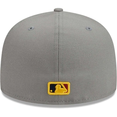 Shop New Era Gray Los Angeles Dodgers Color Pack 59fifty Fitted Hat