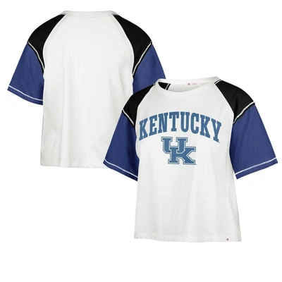 Shop 47 ' White Kentucky Wildcats Serenity Gia Cropped T-shirt