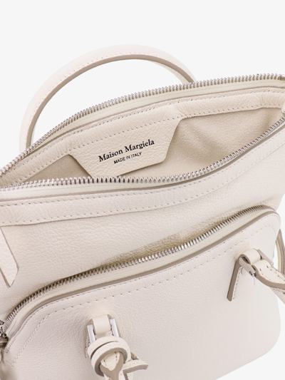 Shop Maison Margiela Woman 5ac Classique Woman White Handbags