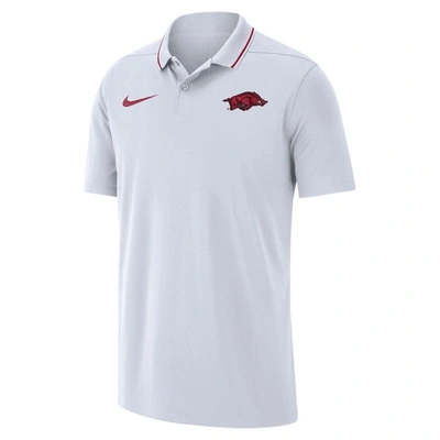 Shop Nike White Arkansas Razorbacks 2023 Coaches Performance Polo
