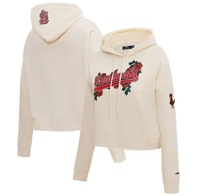 Shop Pro Standard Cream St. Louis Cardinals Roses Pullover Hoodie