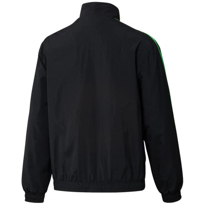 Shop Adidas Originals Adidas Black/green Austin Fc 2023 On-field Anthem Full-zip Reversible Team Jacket