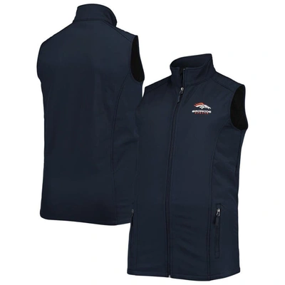 Shop Dunbrooke Navy Denver Broncos Big & Tall Archer Softshell Full-zip Vest