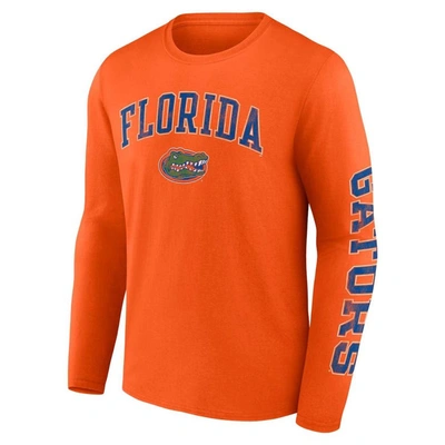 Shop Fanatics Branded Orange Florida Gators Distressed Arch Over Logo Long Sleeve T-shirt