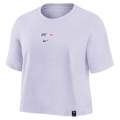 Shop Nike National Team Fearless Top In Purple