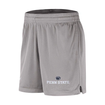 Shop Nike Gray Penn State Nittany Lions Mesh Performance Shorts
