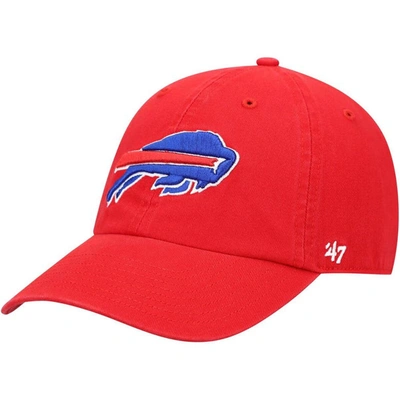 Shop 47 ' Red Buffalo Bills Secondary Clean Up Adjustable Hat