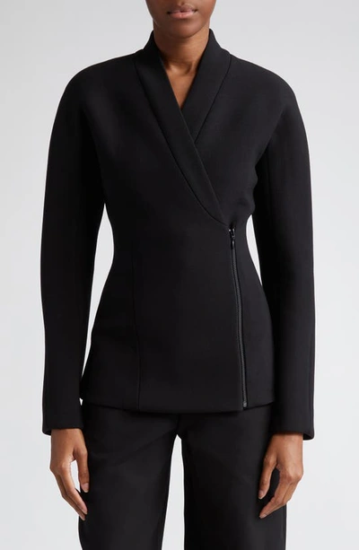 Shop Alaïa Pin Embroidered Flared Jacket In Noir Alaia