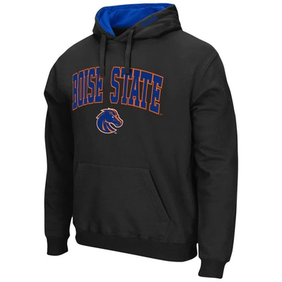 Shop Colosseum Black Boise State Broncos Arch & Logo 3.0 Pullover Hoodie
