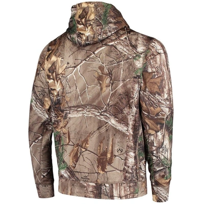 Shop Dunbrooke Realtree Camo Los Angeles Chargers Circle Champion Tech Fleece Pullover Hoodie