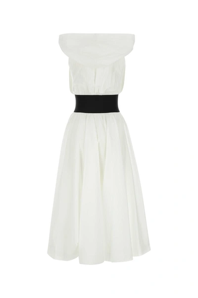 Shop Alaïa Alaia Dress In Blanc