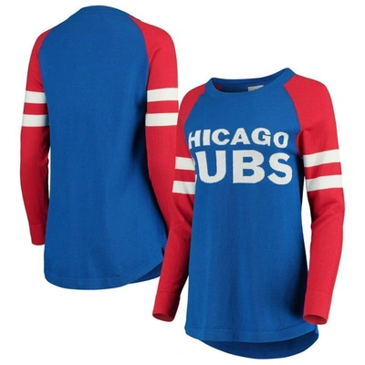 Shop Foco Royal Chicago Cubs Stripe Long Sleeve Tunic T-shirt