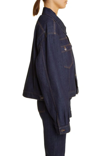 The Row Ness Selvedge Denim Jacket In Indigo